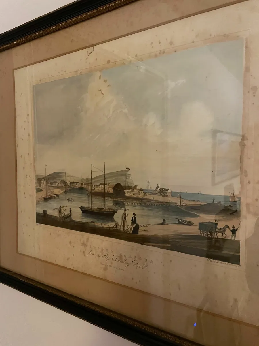 Bridport Harbour from the Ship Building Yard LITHO - Image 2