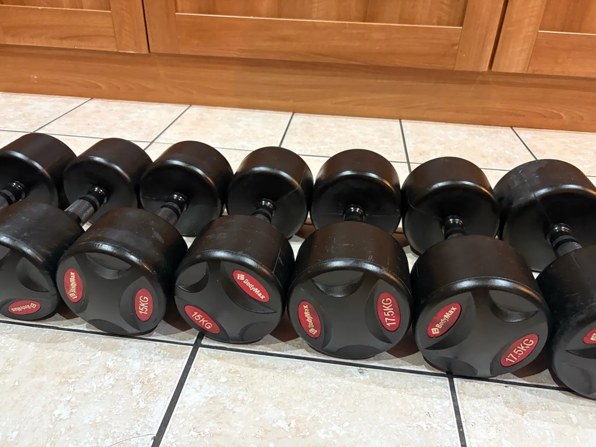 RUBBER DUMBBELL COLLECTION,EXPECT TO SELL QUICKLY! - Image 3