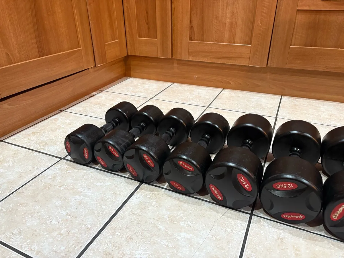 RUBBER DUMBBELL COLLECTION,EXPECT TO SELL QUICKLY! - Image 4