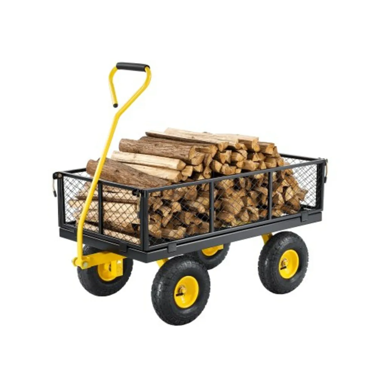 Steel Garden Cart 900lb Capacity Heavy Duty Yard W - Image 1