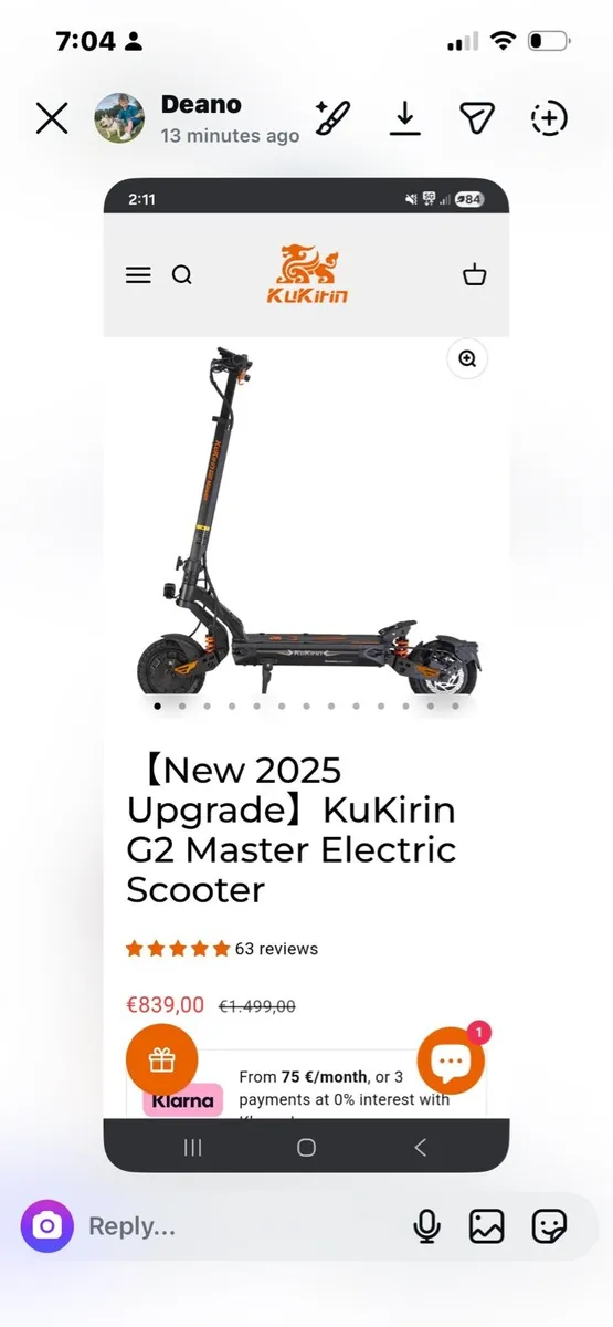 Electric scooter
