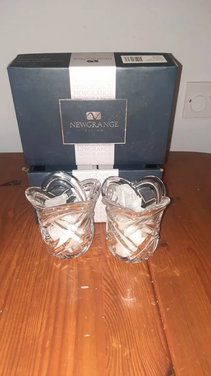 Newgrange Living Pair of Woven Tealight Holders