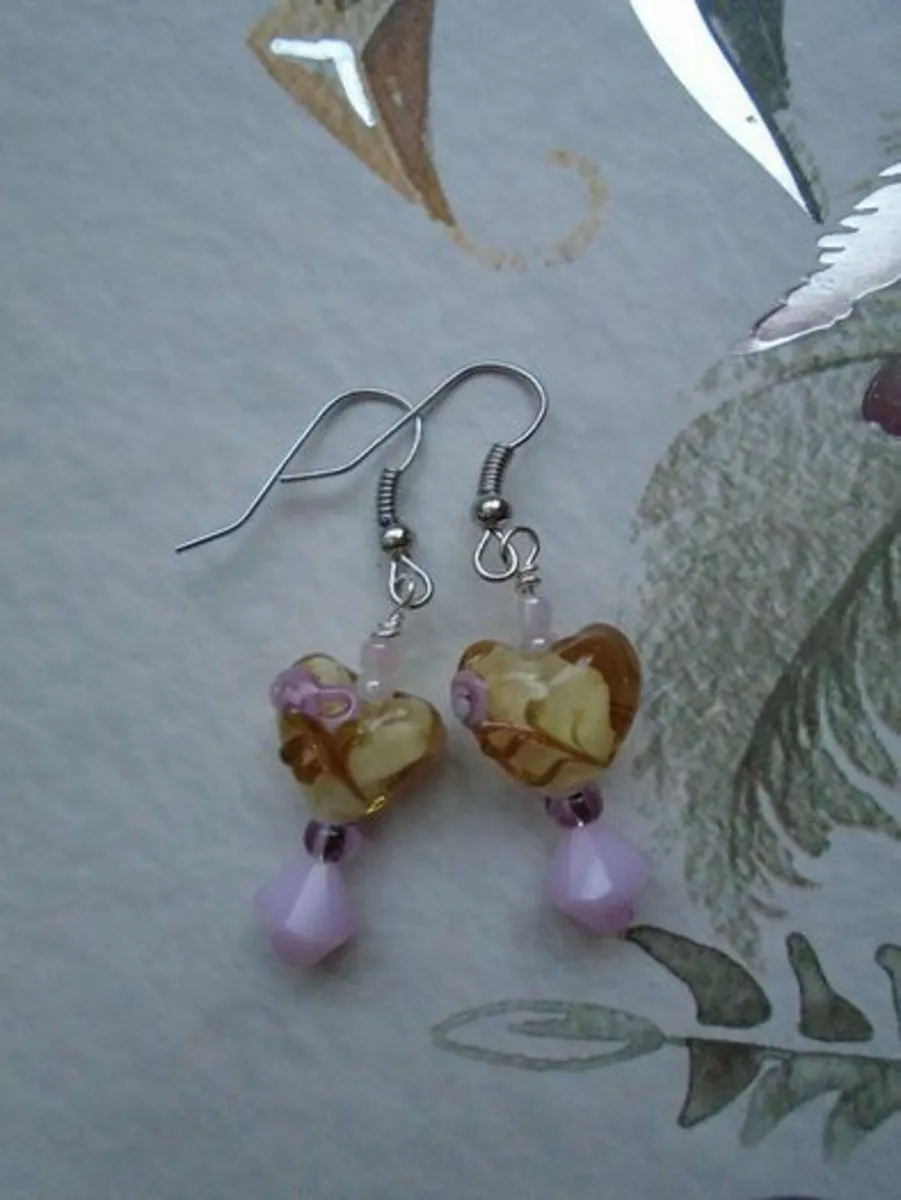 Handmade earrings,Jewellery, Valentine's Day - Image 2