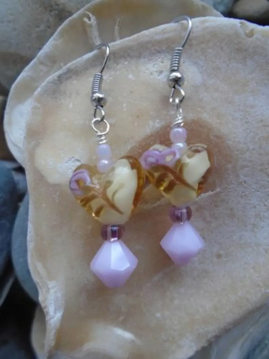 Handmade earrings,Jewellery, Valentine's Day - Image 1