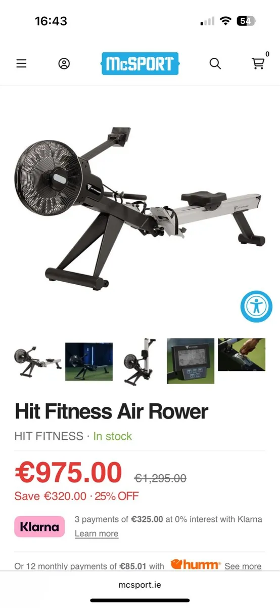 HIIT Fitness Rower - Image 1