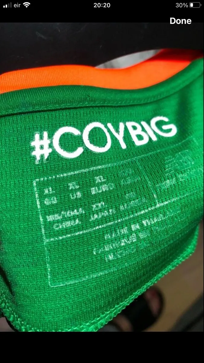 Mens Ireland jersey size XL €20 - Image 2