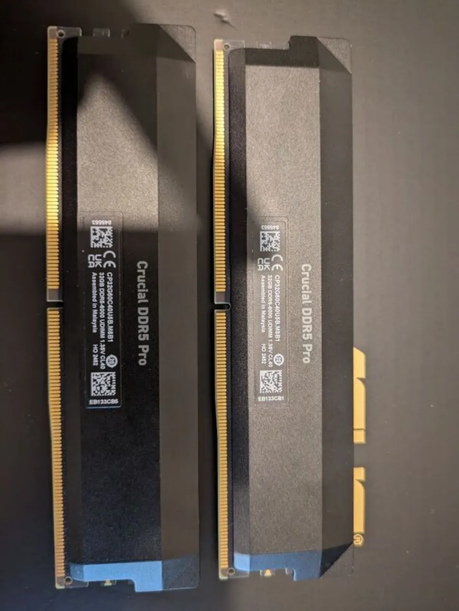 Crucial DDR5 Pro 64GB Kit (2 x 32GB) - 6000MT/s - Black - Image 2