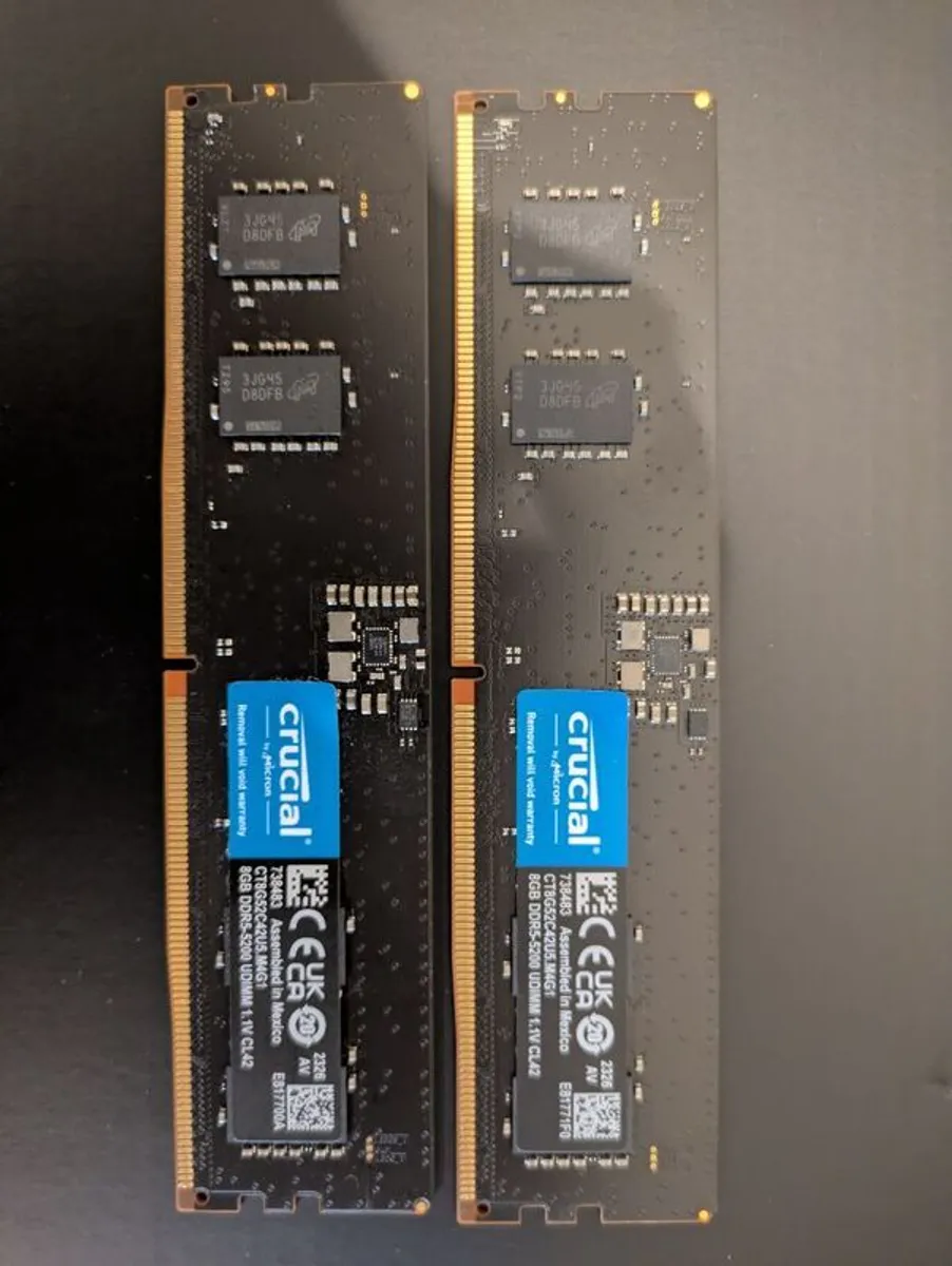 16gb Crucial Ddr5 Ram Kit (2 X 8gb) - 5200MT/s - Image 1