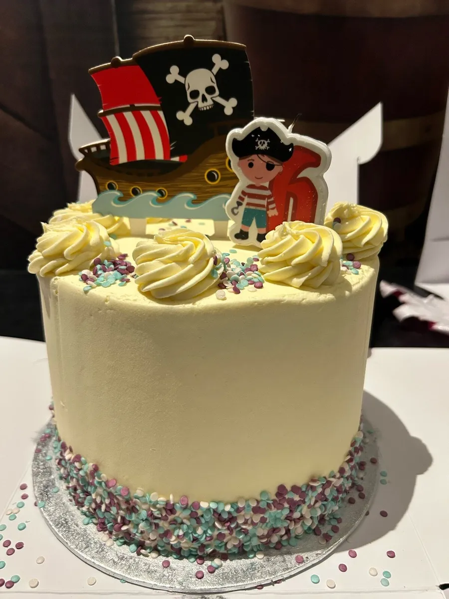 pirate themed cake topper