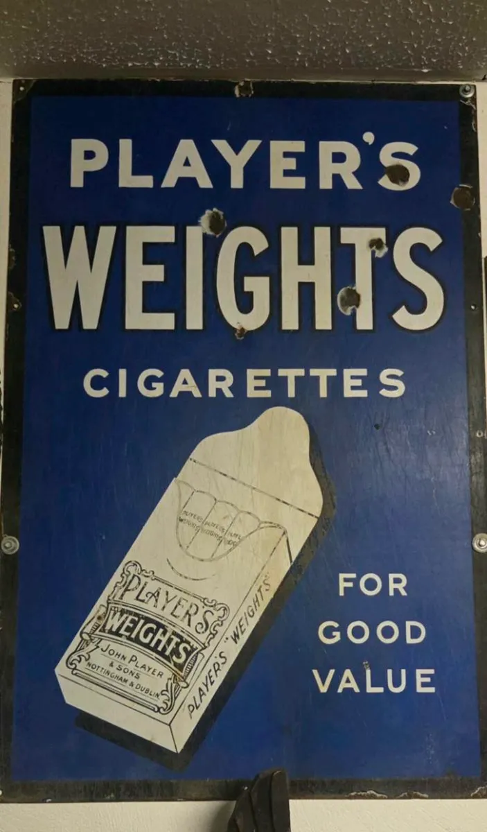 Old Original enamel sign john players - Image 1