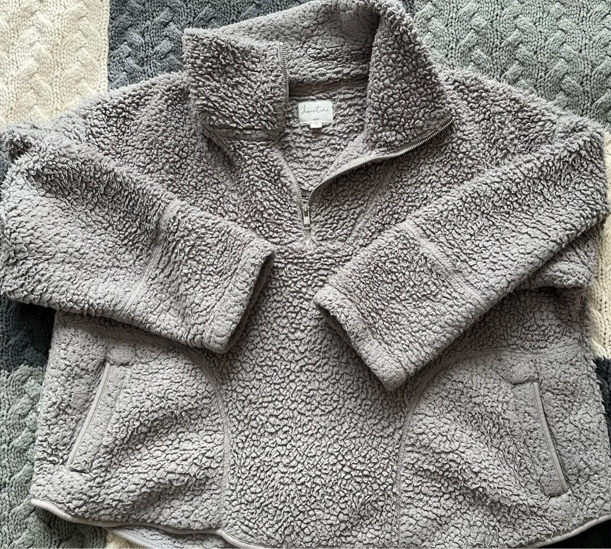 Two Next bomber fleece tops - Image 1