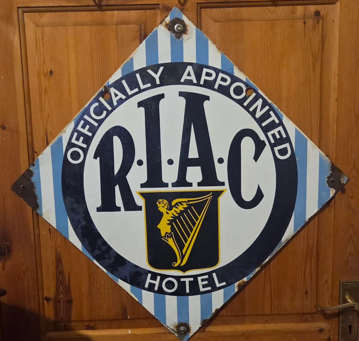 Old  Original enamel sign  RIAC - Image 2