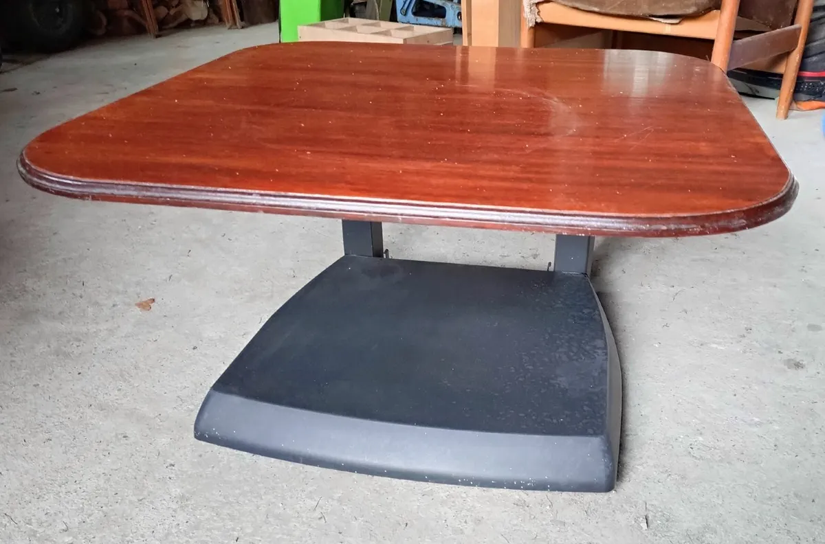 Wide, Low Tv Stand/table On Wheels (used). - Image 2