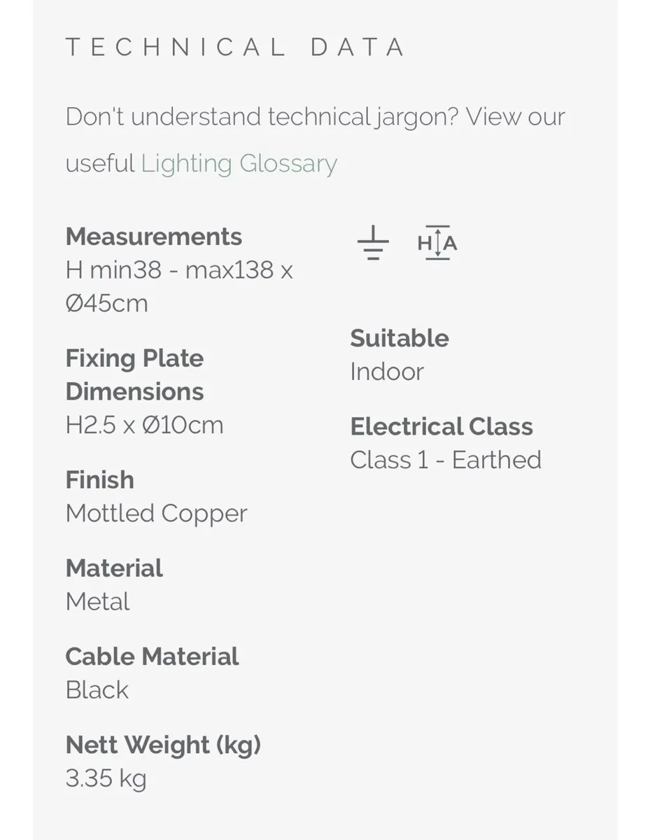 DAR Symbol 3-Light Pendant – Petrol & Copper - Image 3