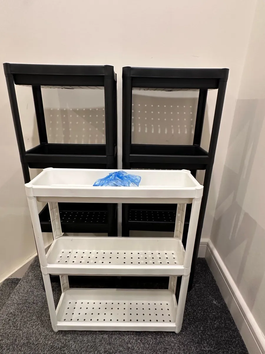 IKEA plastic shelves