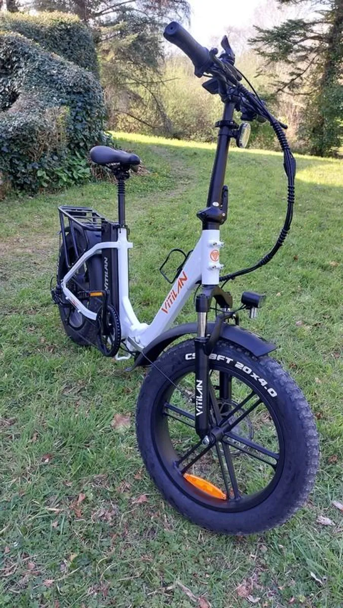 Vitilan U7 Foldable Fat Tyre Electric Bike (Mint / 70km) - Image 2