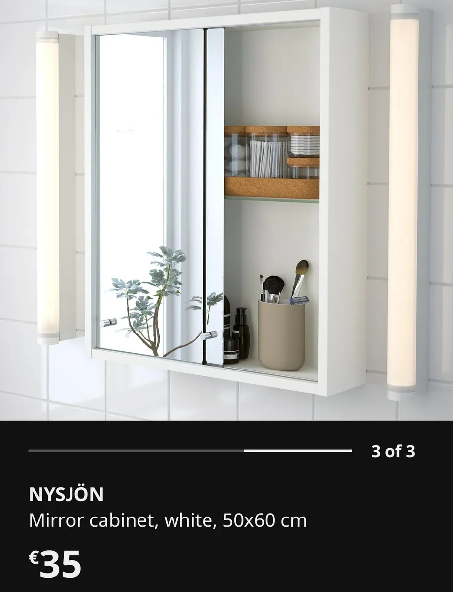 Mirror Cabinet NYSJON IKEA -  Pristine conditions - Image 3