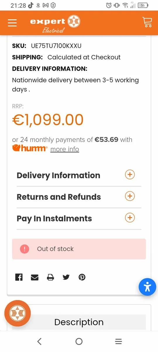 75 smart TV - Image 2