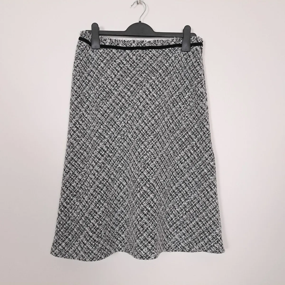 Principles Black White A-line Midi Skirt 12UK/40EU - Image 1