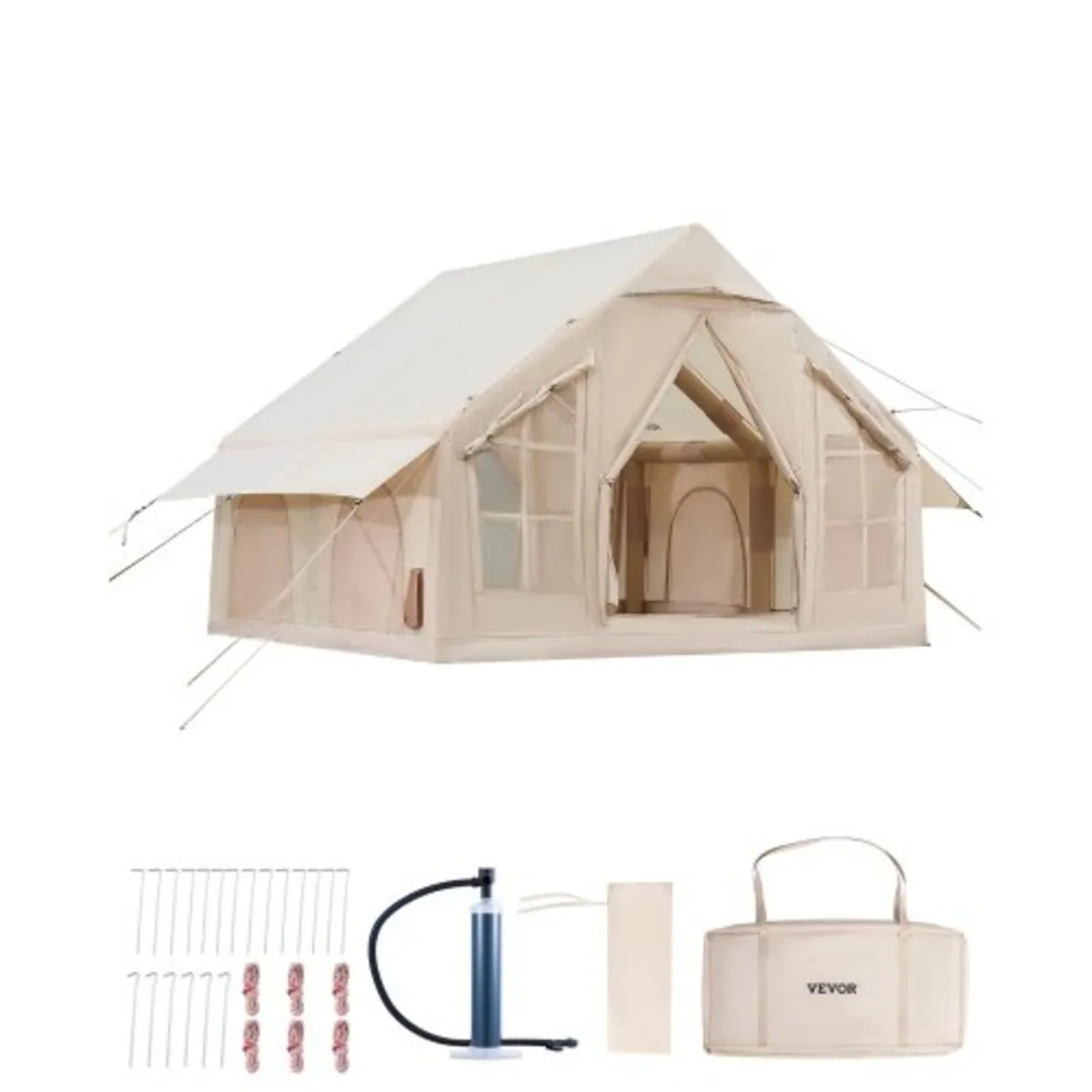 Inflatable Tent for Camping 4-6 Person Glamping Te - Image 1