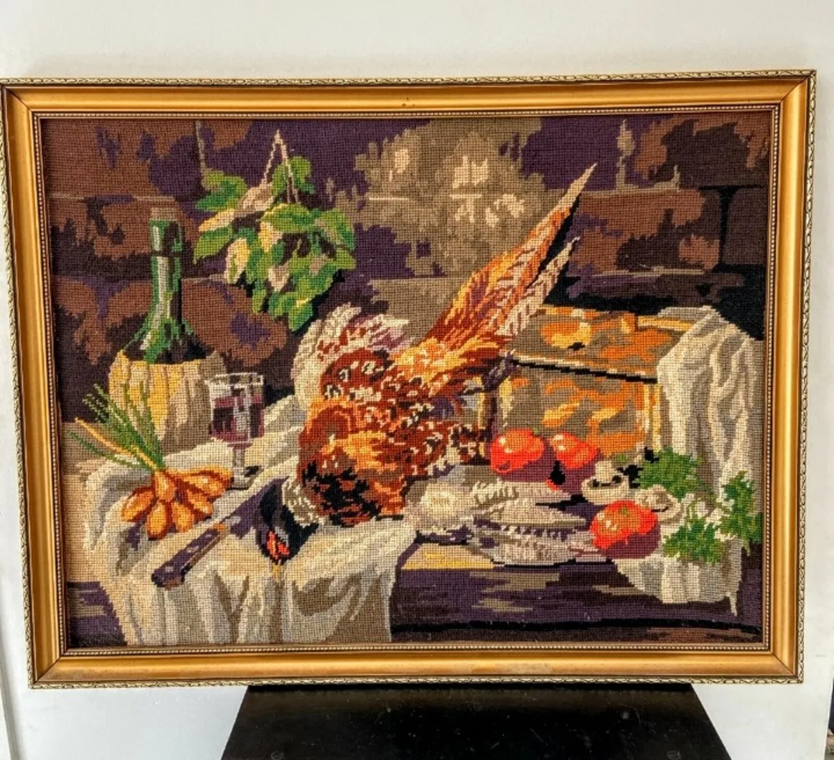 Beautiful framed French tapestry - Image 1