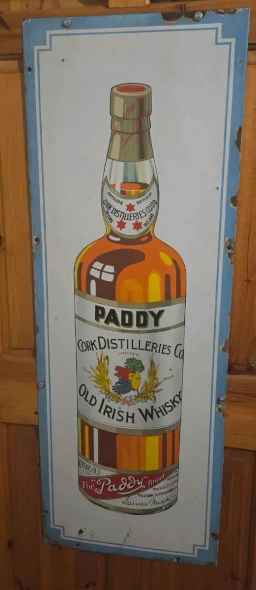 Old  Original enamel paddy's whisky - Image 2
