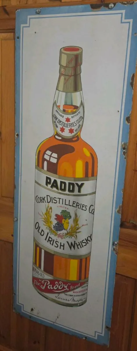 Old  Original enamel paddy's whisky - Image 3