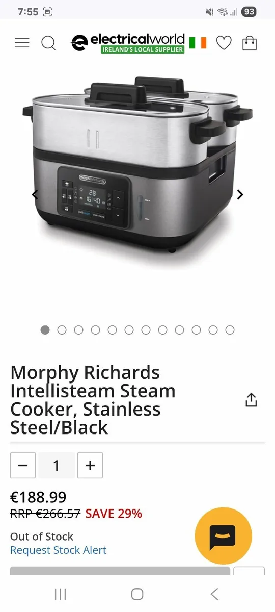 Morphy Richards Intellisteam Food Steamer - Image 1