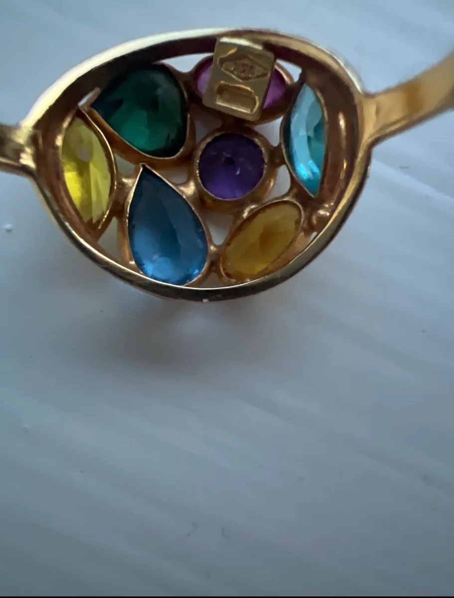 9ct gold bespoke cocktail ring - Image 4