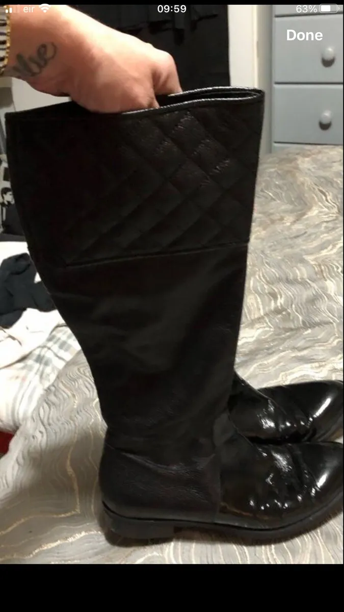 Ladies boots knee boots eyes 5.5 €15 - Image 1