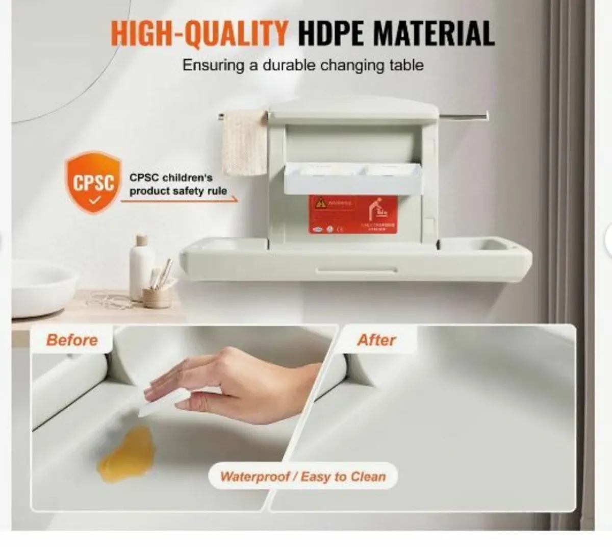 Wall-Mounted Baby Changing Station - Image 3