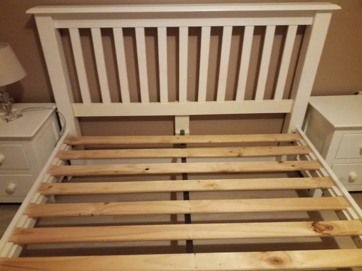 Second Hand White Double Bed for Sale - Image 3