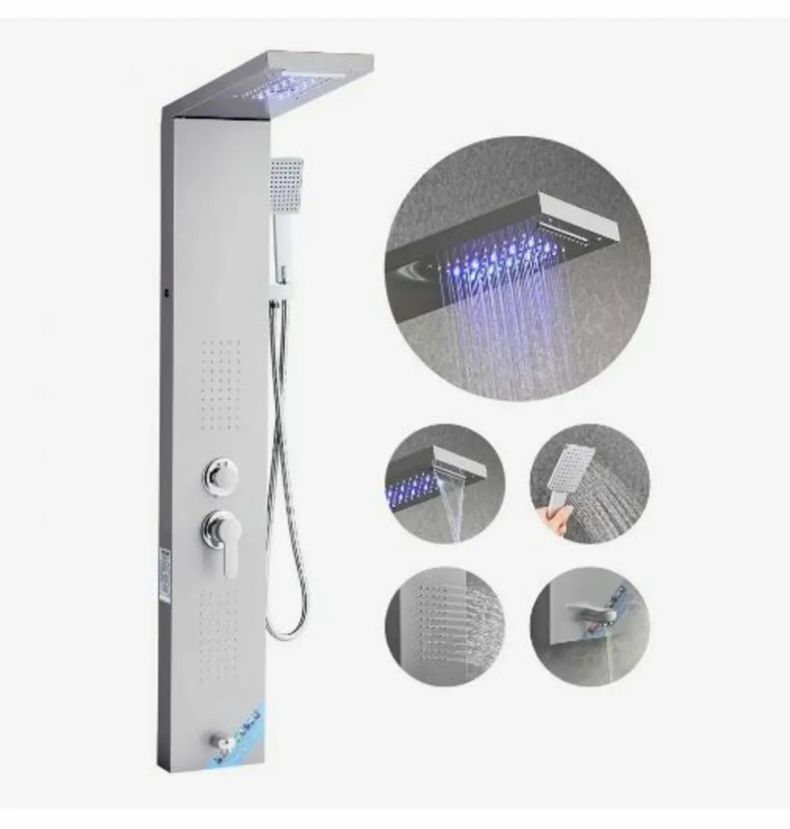 Shower Panel Tower System with Rainfall - Image 1