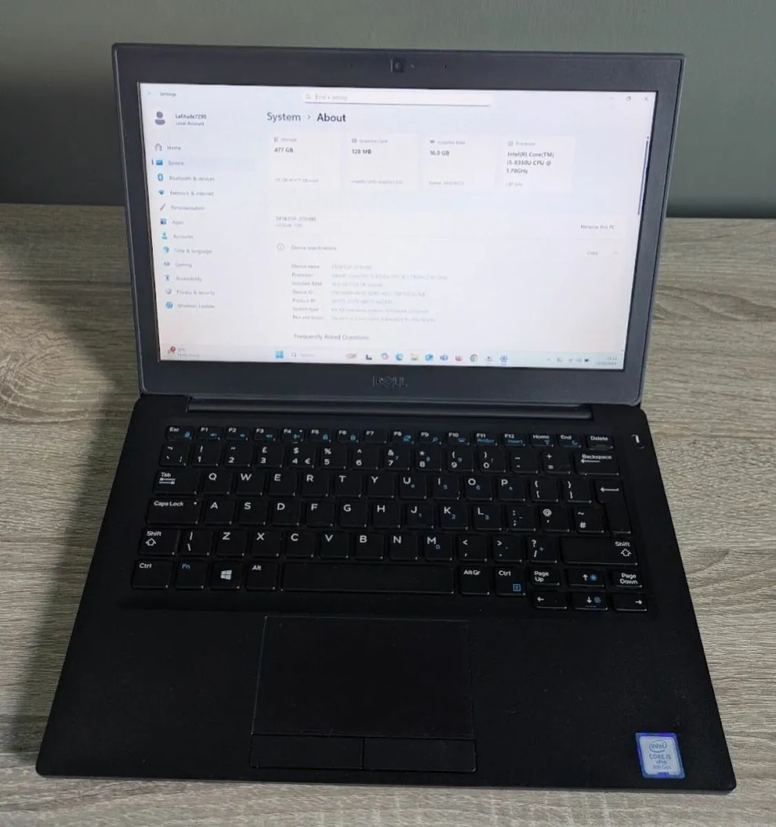 Dell Latitude 7290 Intel i5 Win 11 Office 21 16GB - Image 3