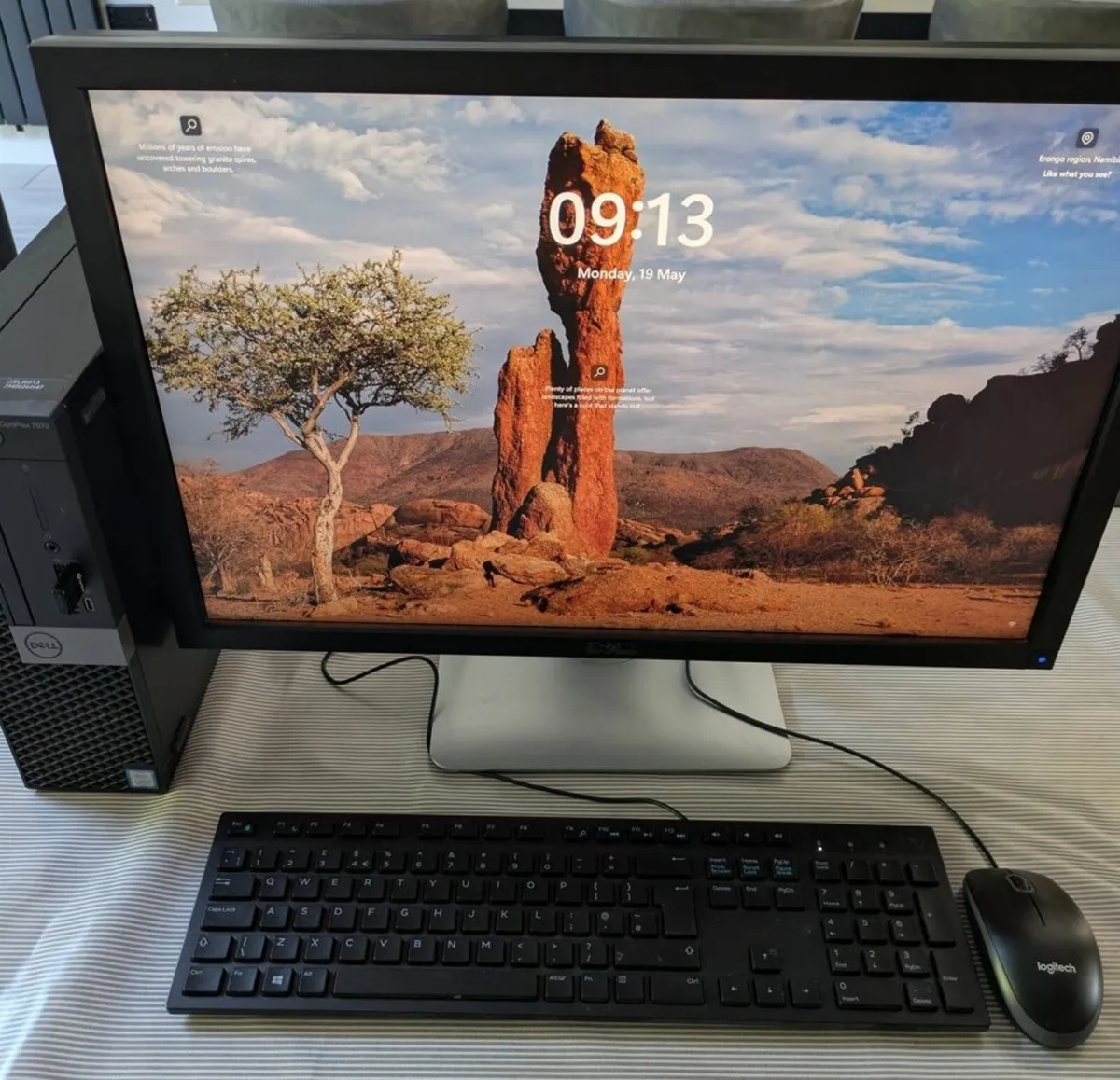 Dell OptiPlex 7070 PC Intel i5 9th 16GB + Monitor - Image 1