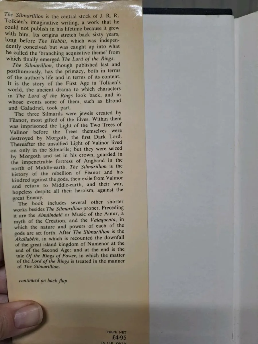 The Silmarillion J. R. R. Tolkien 1st ed - Image 4