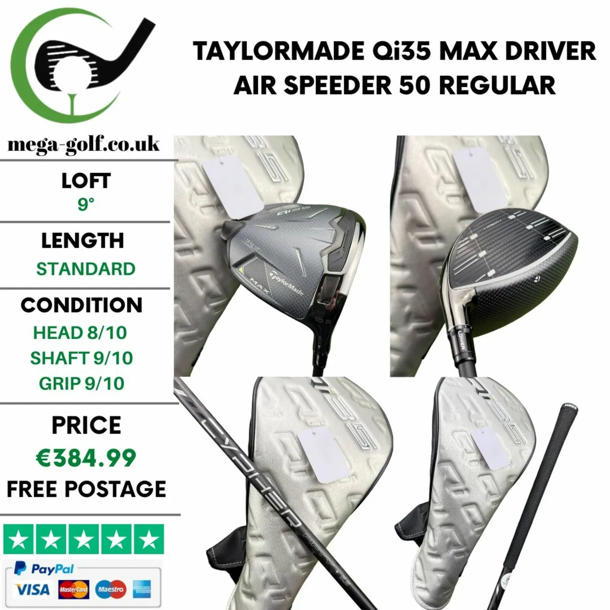 Taylormade Qi35 Max Driver / 9° / Regular - Image 1