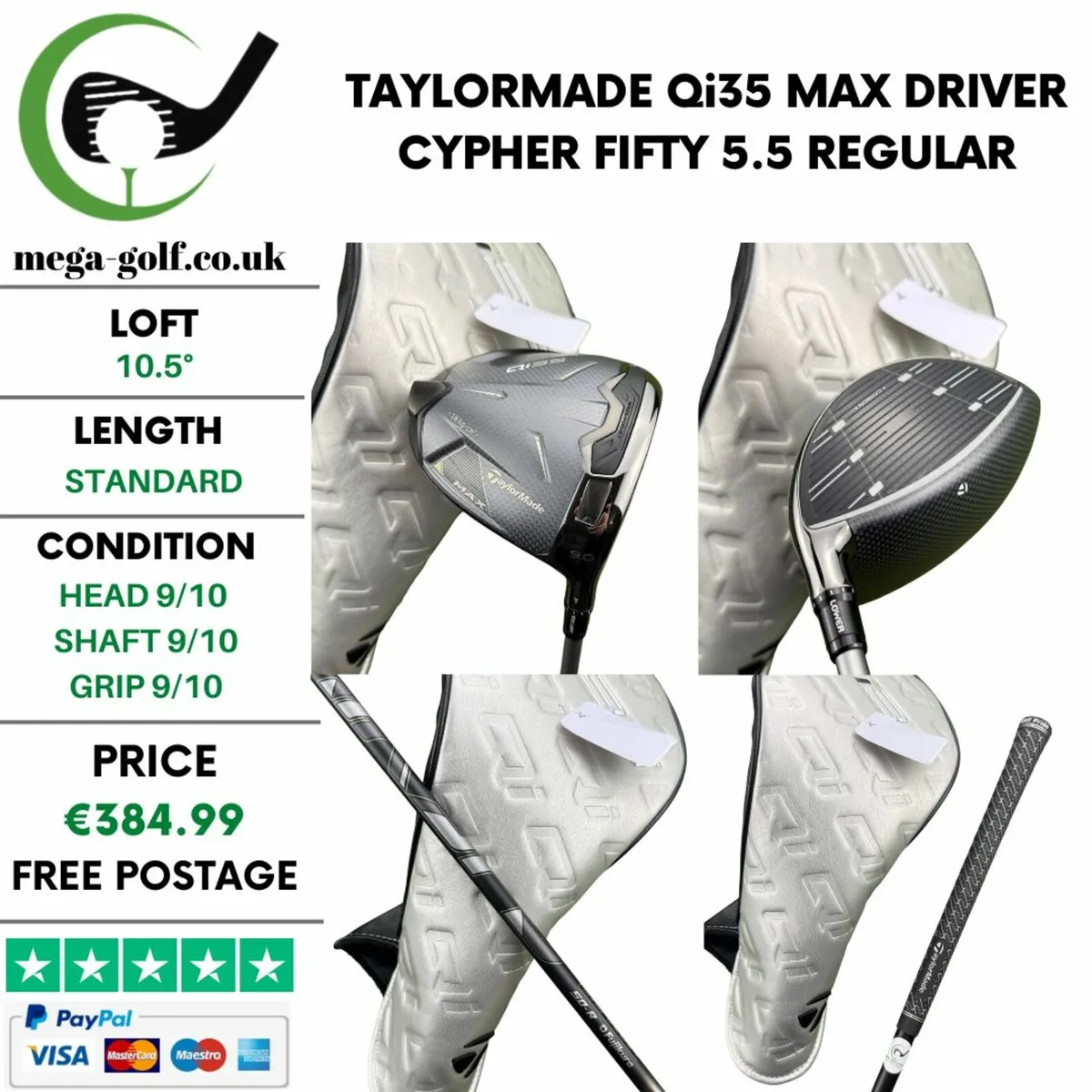 Taylormade Qi35 Max Driver / 10.5° / Regular - Image 1