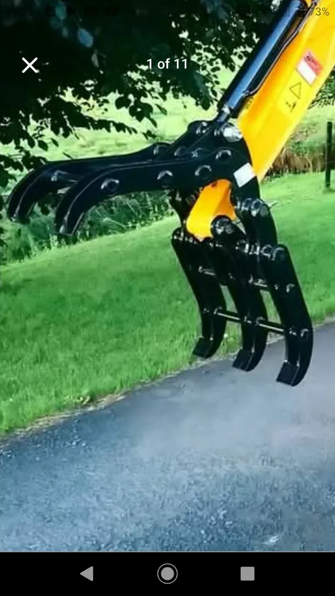 JPC MIVA MINI DIGGER LOG GRAB 25mm pins - Image 2
