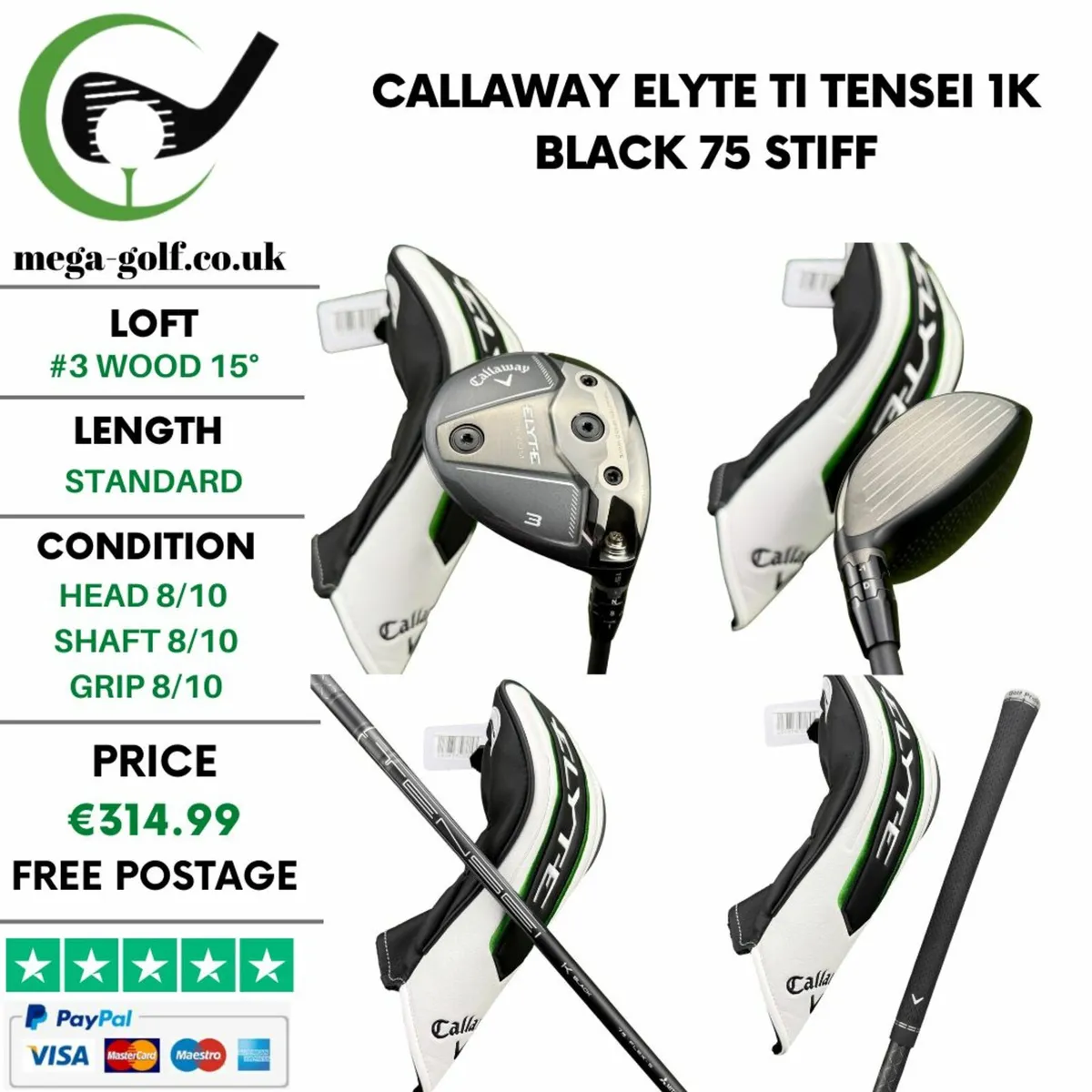 Callaway Elyte Ti #3 Wood 15° / Stiff - Image 1