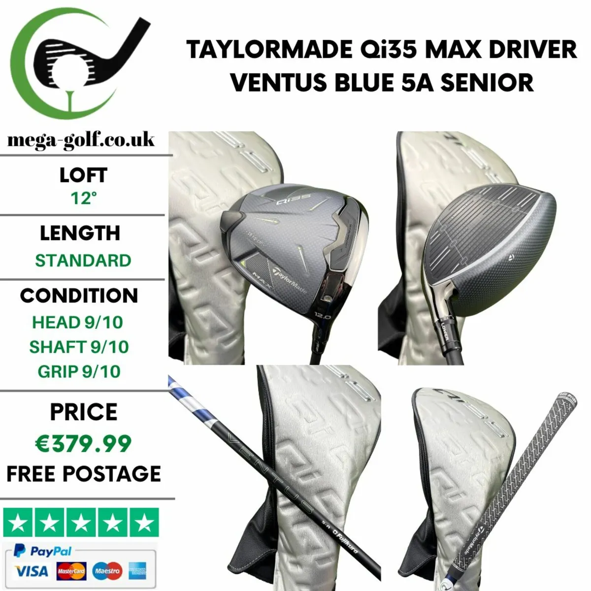 Taylormade Qi35 Max Driver / 12° / Senior - Image 1