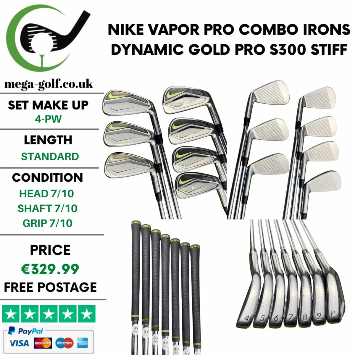 Nike Vapor Pro Combo Irons / 4-Pw / Stiff - Image 1