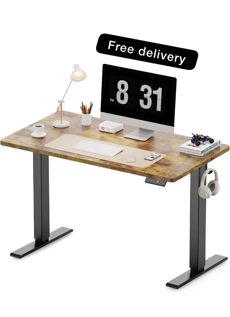 100 x 60 cm Standing Desk, Electric Height - Image 1