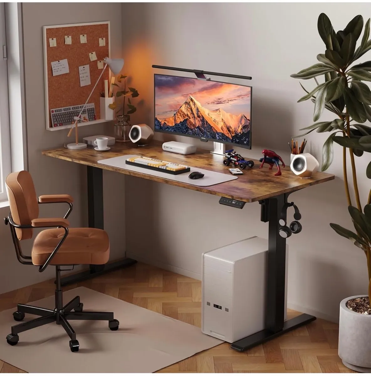 100 x 60 cm Standing Desk, Electric Height - Image 1