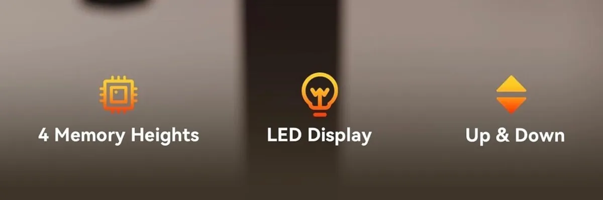 100 x 60 cm Standing Desk, Electric Height - Image 3