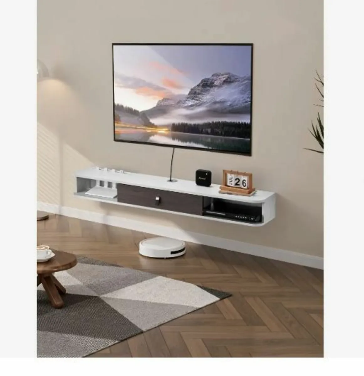 Floating TV Stand, 55 in Wall Mount - Image 1