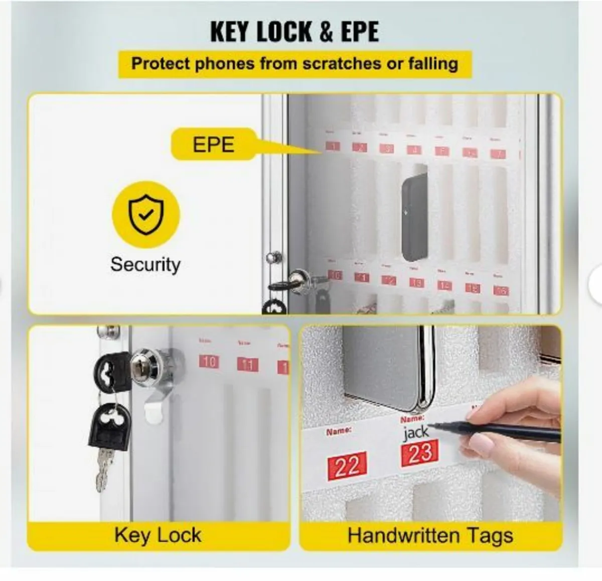Cell Phone Storage Cabinet, 36 Slots - Image 4