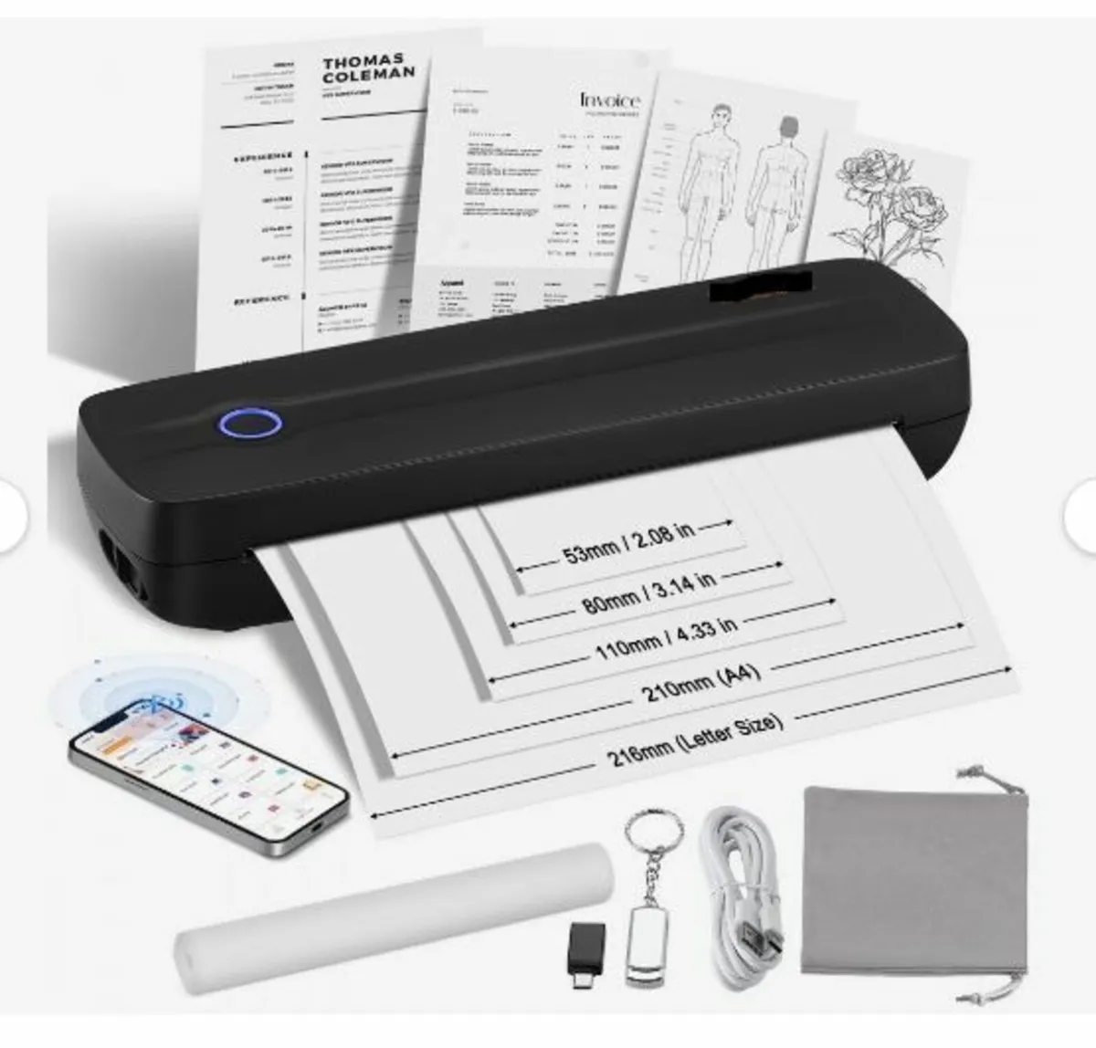 Portable Printer - 2600mAh Battery - Image 1