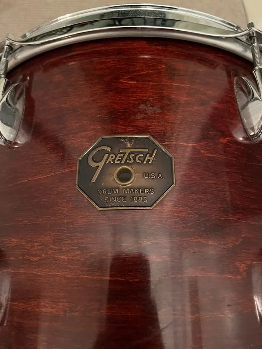 Gretsch Stop Sign Badge Vintage Rack Tom 1970s - Image 4