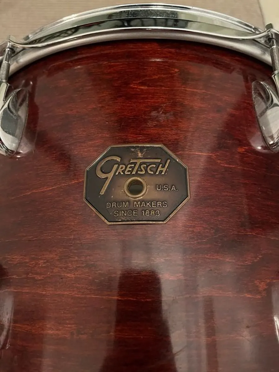 Gretsch Stop Sign Badge Vintage Rack Tom 1970s - Image 3